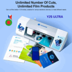 SUNSHINE Y25 Ultra – Machine de Découpe de Film Intelligente Cloud | WiFi + Bluetooth | Supporte 80+ Langues | Découpe Écran jusqu’à 12.9