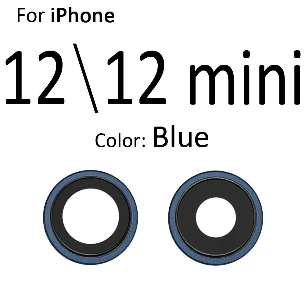 24FCCouvercle-d-anneau-de-lentille-en-verre-de-cam-ra-arri-re-pi-ces-de-rechange Lentille Caméra Arrière Avec Contour Pour iPhone 12 | 12 MINI - Image 1