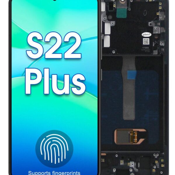 ECRAN GALAXY S22 PLUS S906B/N SOFT OLED AVEC CHASSIS (NOIR) SAMSUNG