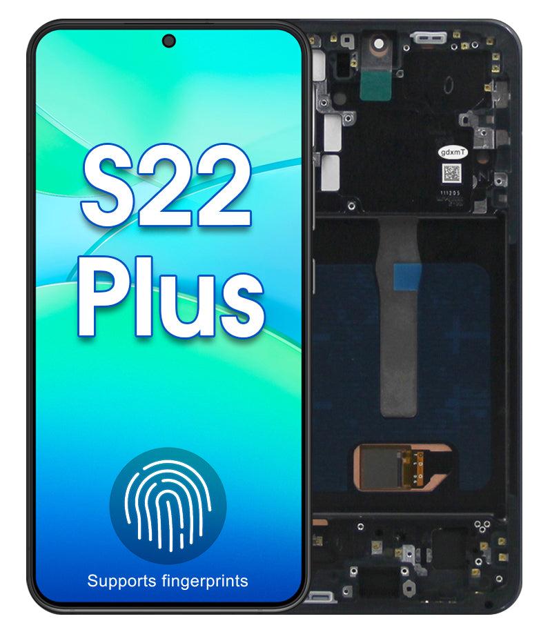 90ntS07d110d6c77646548b42f81c588be3c9k ECRAN GALAXY S22 PLUS S906B/N SOFT OLED AVEC CHASSIS (NOIR) SAMSUNG - Image 1