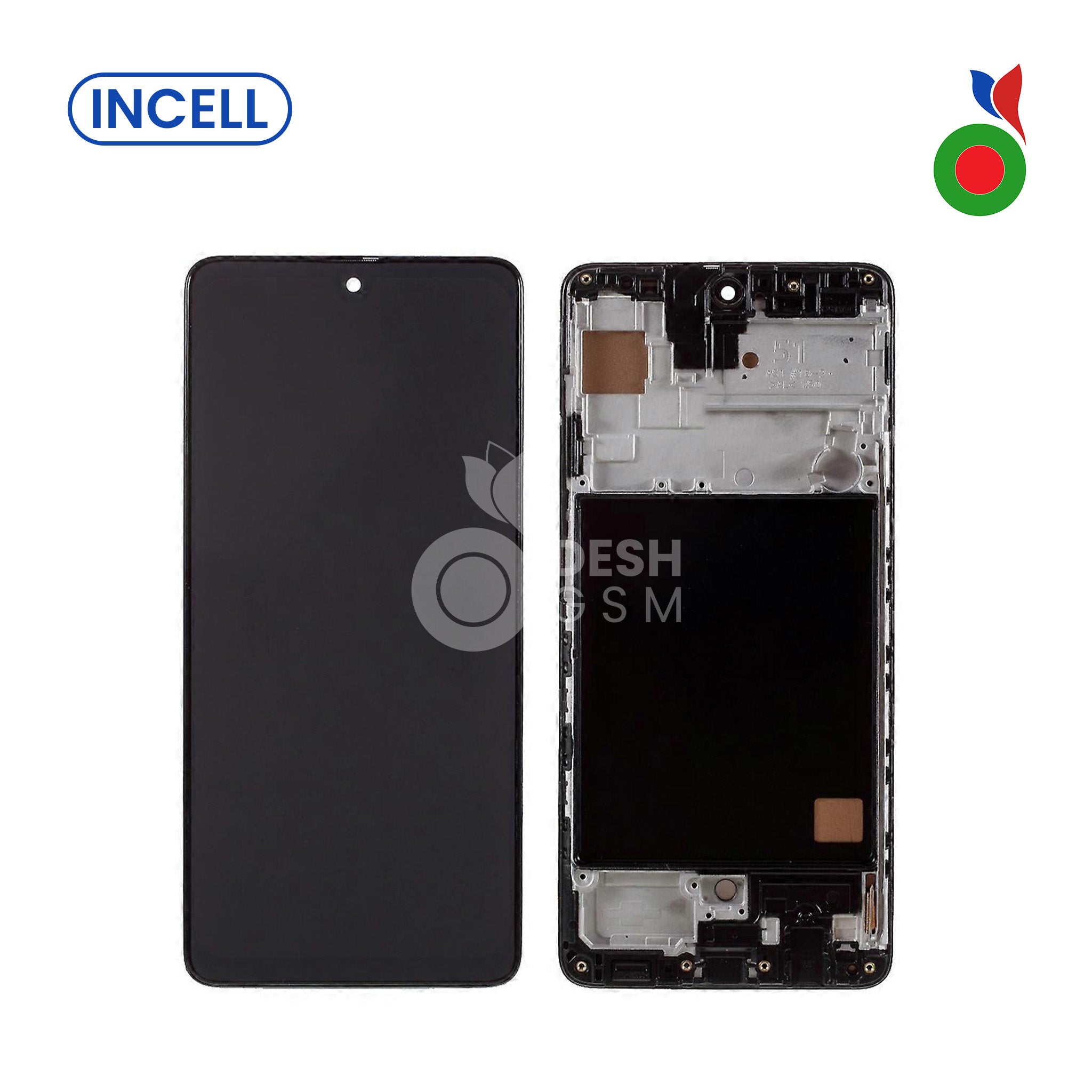 A515INCAC ECRAN COMPLET A51 4G A515F AVEC CHASSIS (BIG) INCELL | SAMSUNG - Image 1