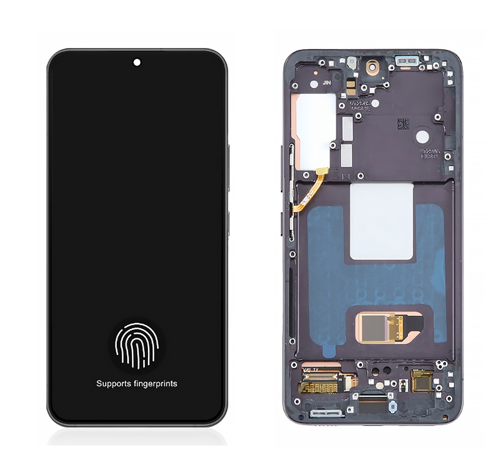 AJfnS4bc9762f98ff43b7993bb7a726fdfa0bH ECRAN Samsung Galaxy S22 5G S901B AVEC CHASSIS (SOFT OLED) NOIR - Image 1