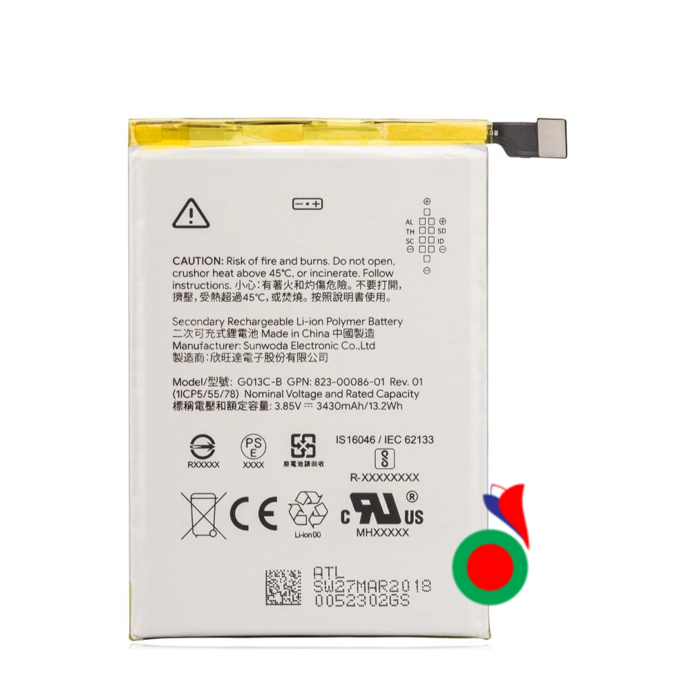 BATTERYGOOGLEPIXEL3XL3XLCOMPLETE BATTERIE GOOGLE PIXEL 3 XL 3XL (COMPATIBLE) - Image 1