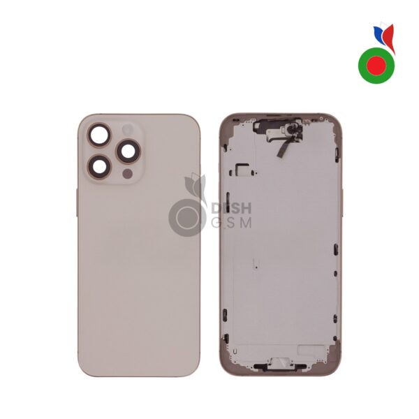 Chassis Complet avec Pièces iPhone 16 Pro Max (OEM) - TITANE DÉSERT | Sans Logo