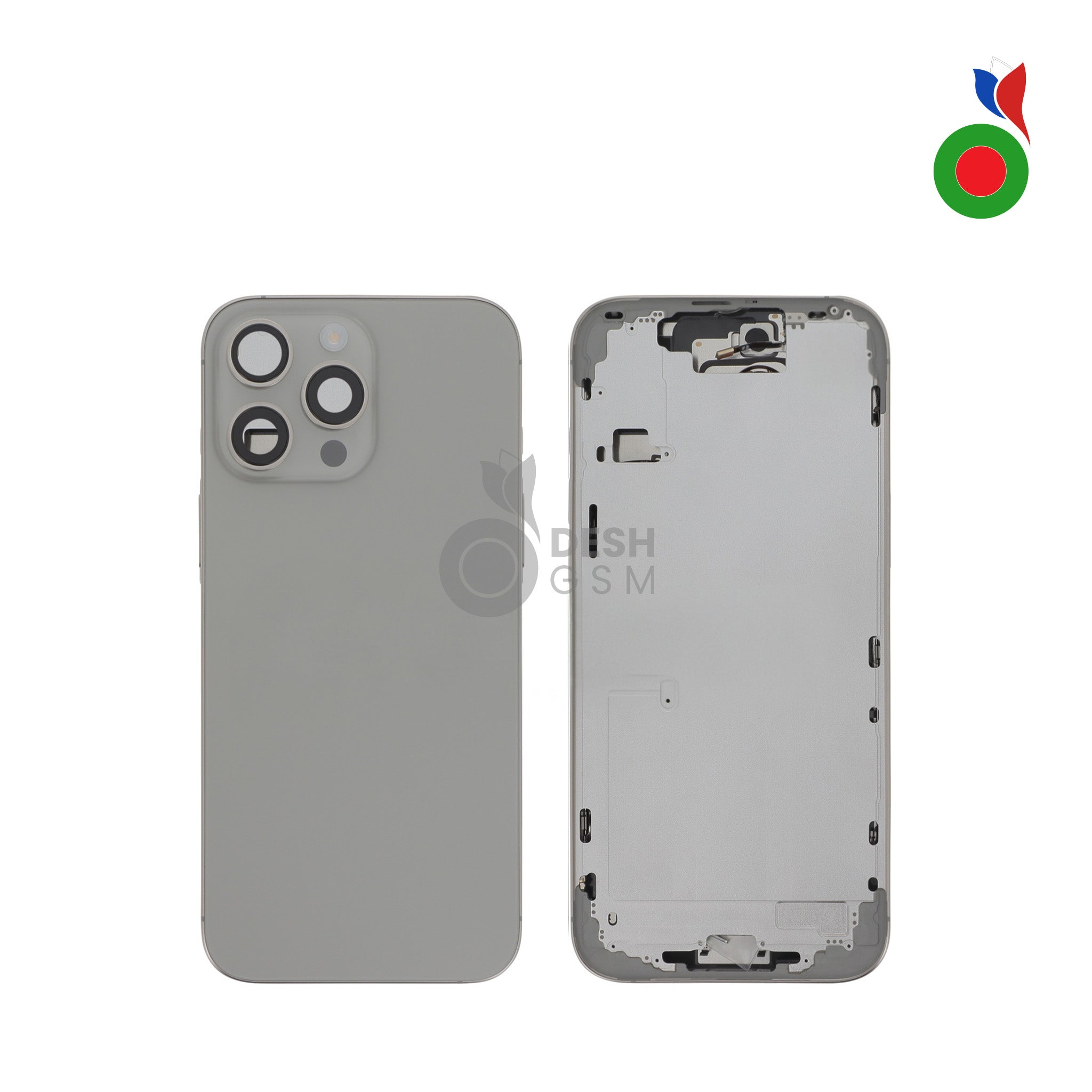 Chassis16PMNT_67756f2c-a8e5-4d9b-87b8-826568feab06 Chassis Complet avec Pièces iPhone 16 Pro (OEM) - TITANE NATUREL | Sans Logo - Image 1