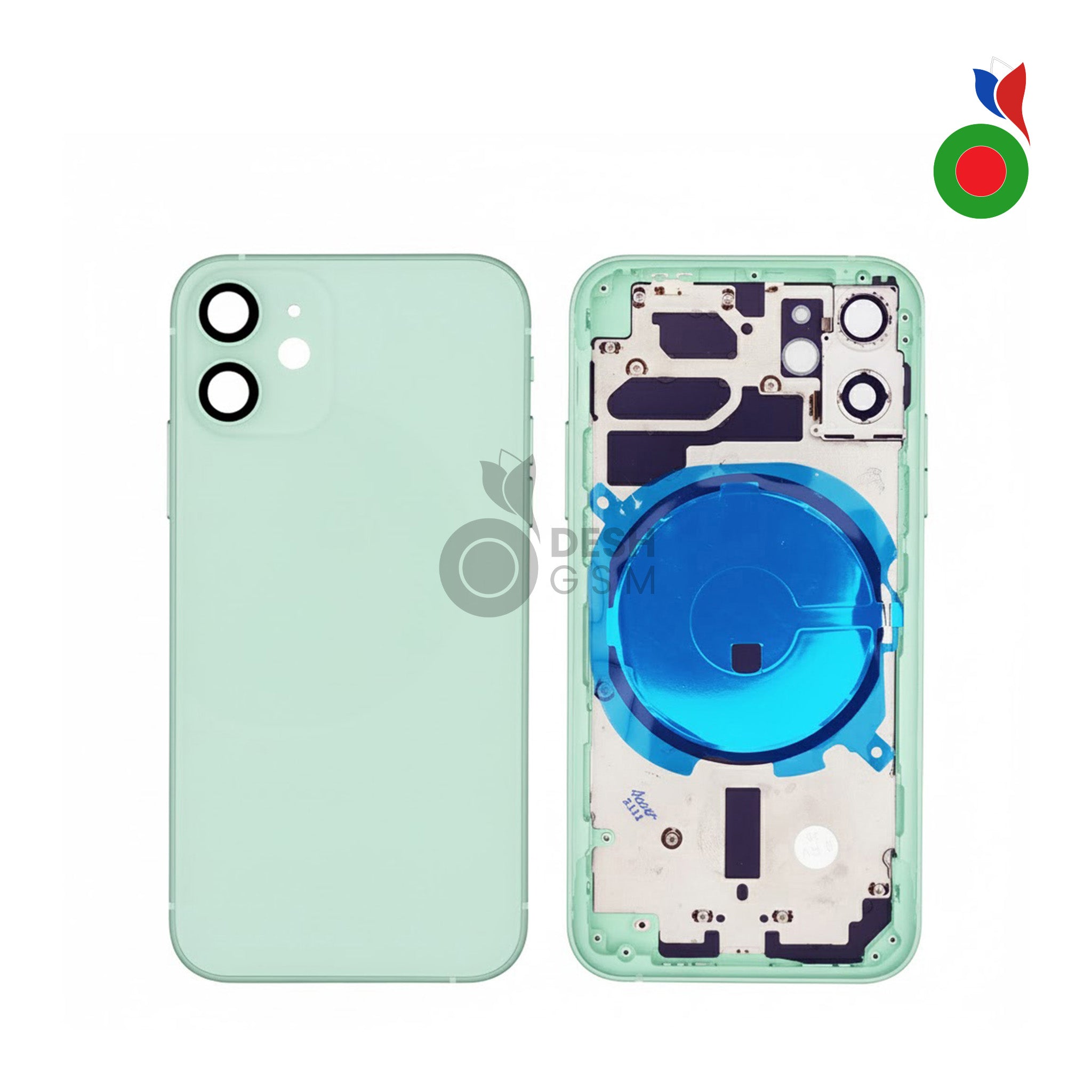 Chassis_12_Mini_-_GN Chassis iPhone 12 (OEM) - VERT | Sans Logo - Image 1