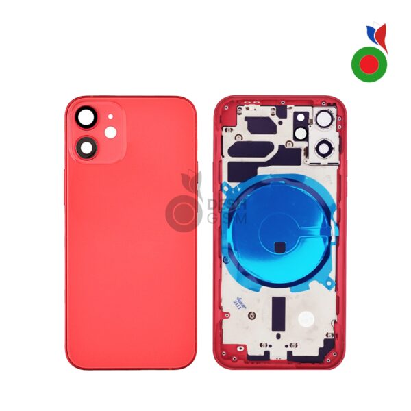 Chassis iPhone 12 Mini (OEM) - ROUGE | Sans Logo