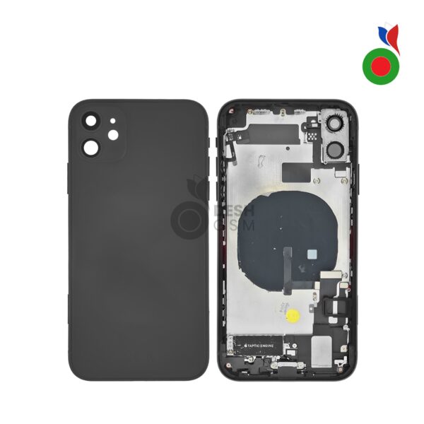 Chassis Complet avec Pièces iPhone 11 (OEM) - NOIR | Sans Logo