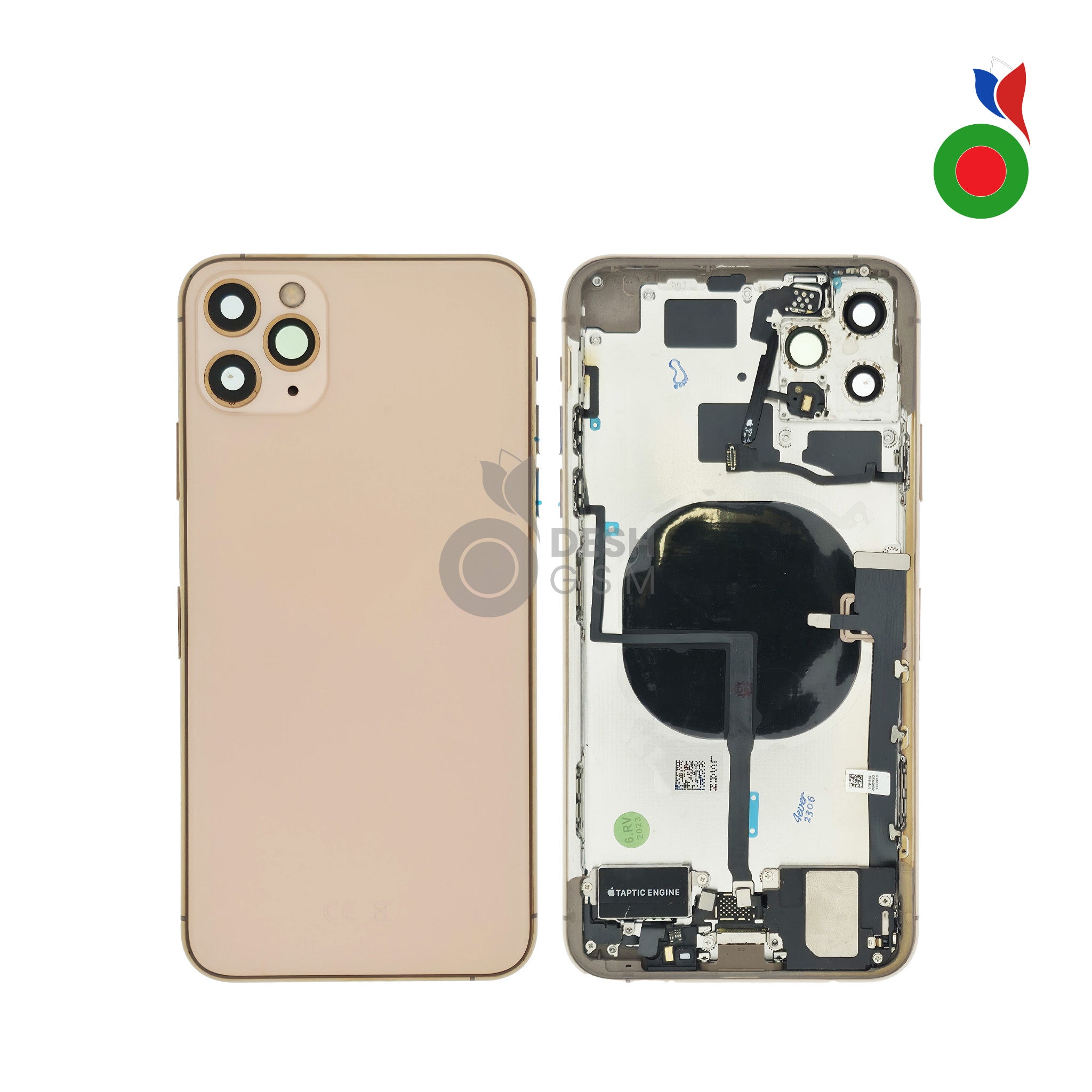 Chassis_AP_iPhone_11_PM_-_OR Chassis Complet avec Pièces iPhone 11 Pro (OEM) - OR | Sans Logo - Image 1