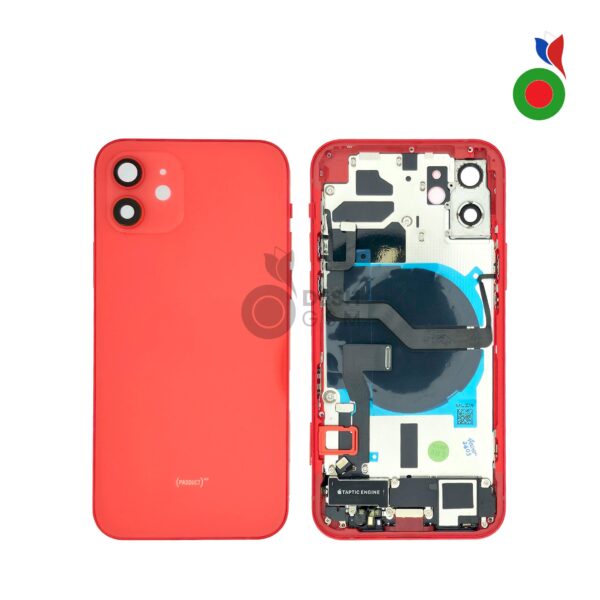 Chassis Complet avec Pièces iPhone 12 (OEM) - ROUGE | Sans Logo