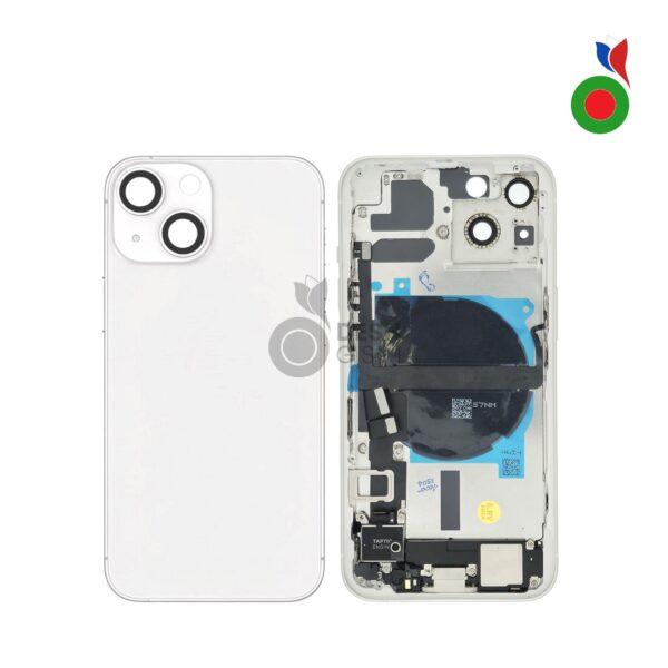 Chassis Complet avec Pièces iPhone 13 Mini (OEM) - LUMIÈRE STELLAIRE/BLANC | Sans Logo