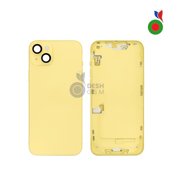 Chassis Complet avec Pièces iPhone 14 Plus (OEM) - JAUNE | Sans Logo