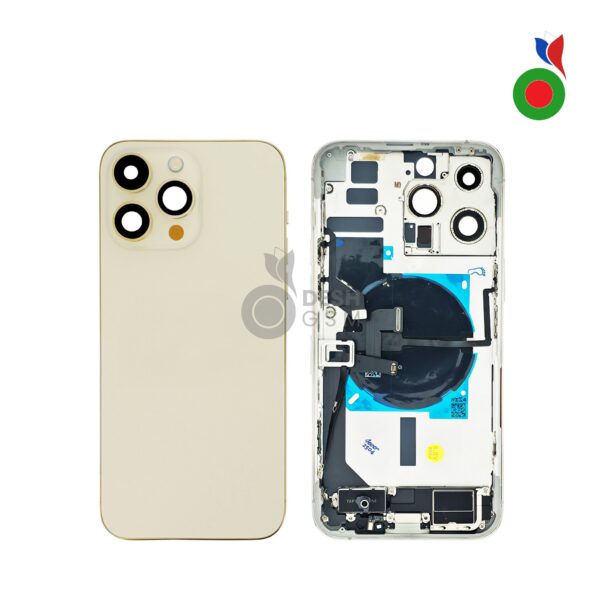 Chassis Complet avec Pièces iPhone 14 Pro (OEM) - OR | Sans Logo