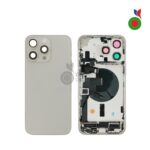 Chassis Complet avec Pièces iPhone 15 Pro (OEM) - TITANE NATUREL | Sans Logo