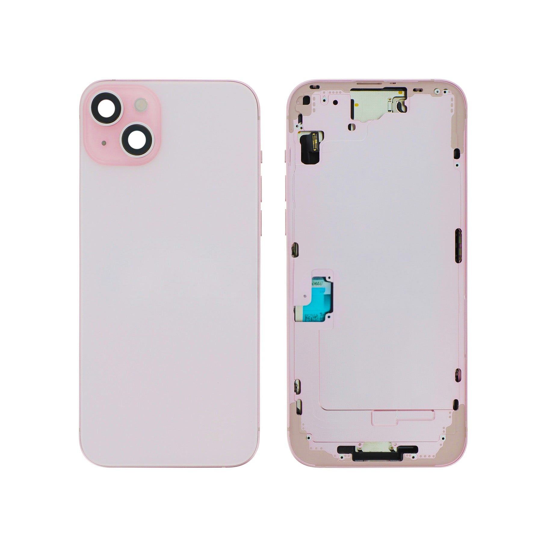 Chassis_IP_15_PL_-_PK_11903573-31fc-4587-882a-f91f8c96c166 Chassis Complet avec Pièces iPhone 15 (OEM) - ROSE | Sans Logo - Image 1