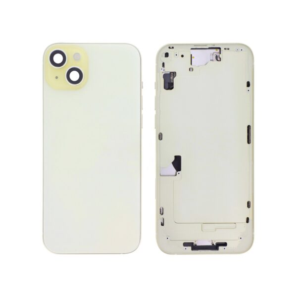 Chassis Complet avec Pièces iPhone 15 Plus (OEM) - JAUNE | Sans Logo