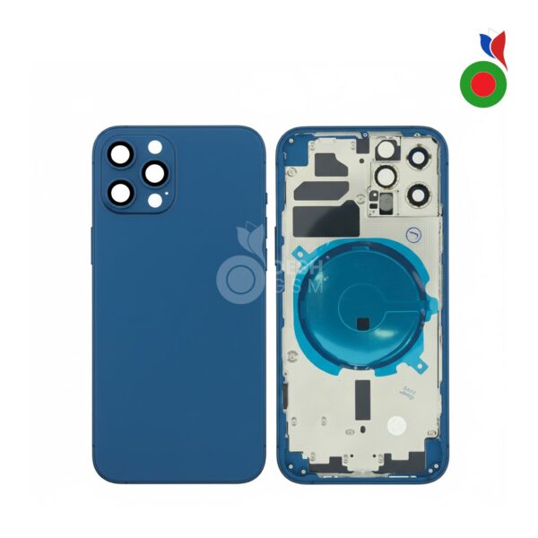 Chassis iPhone 12 Pro (OEM) - BLEU PACIFIQUE | Sans Logo