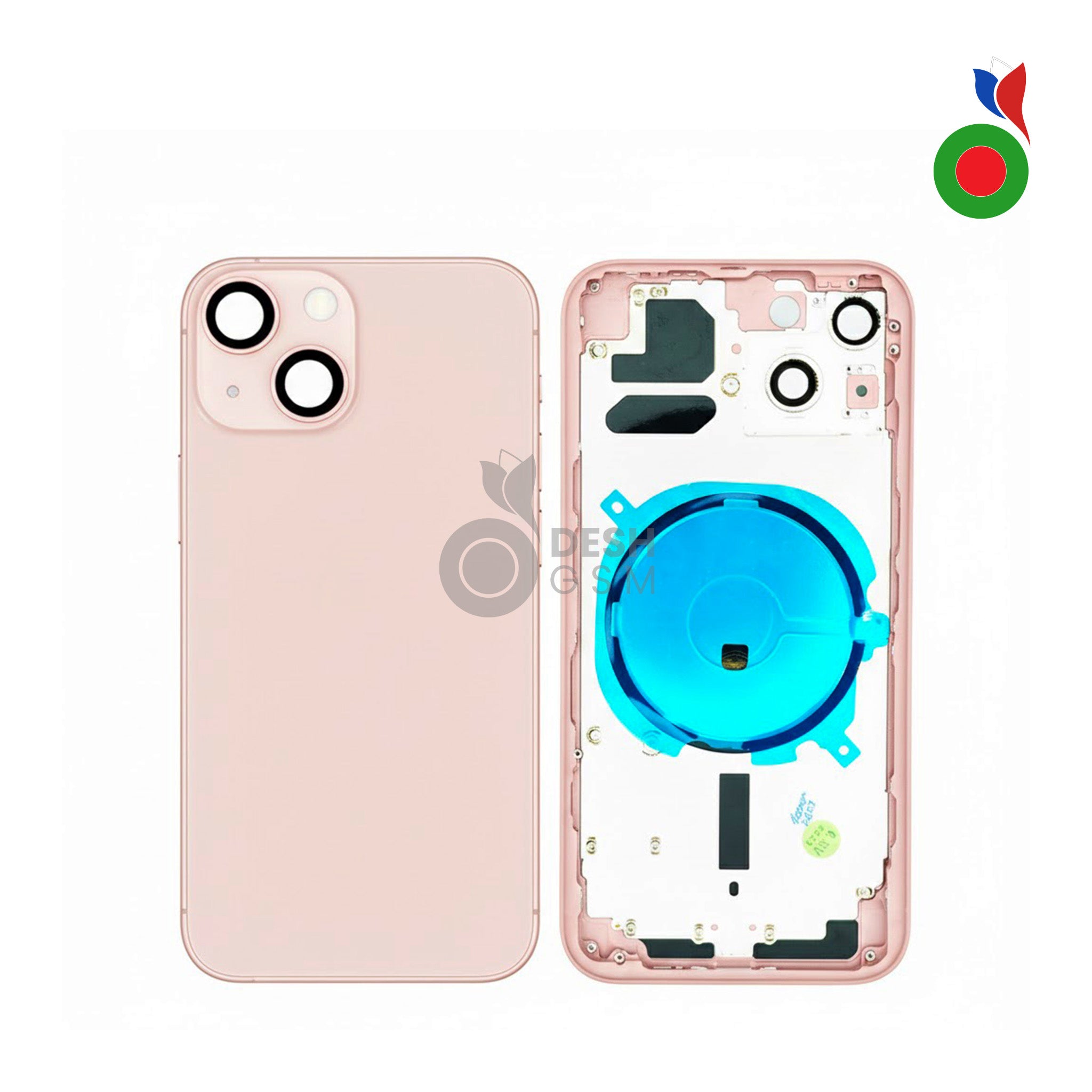Chassis_iPhone_13_Mini_-_PK Chassis iPhone 13 Mini (OEM) - ROSE | Sans Logo - Image 1