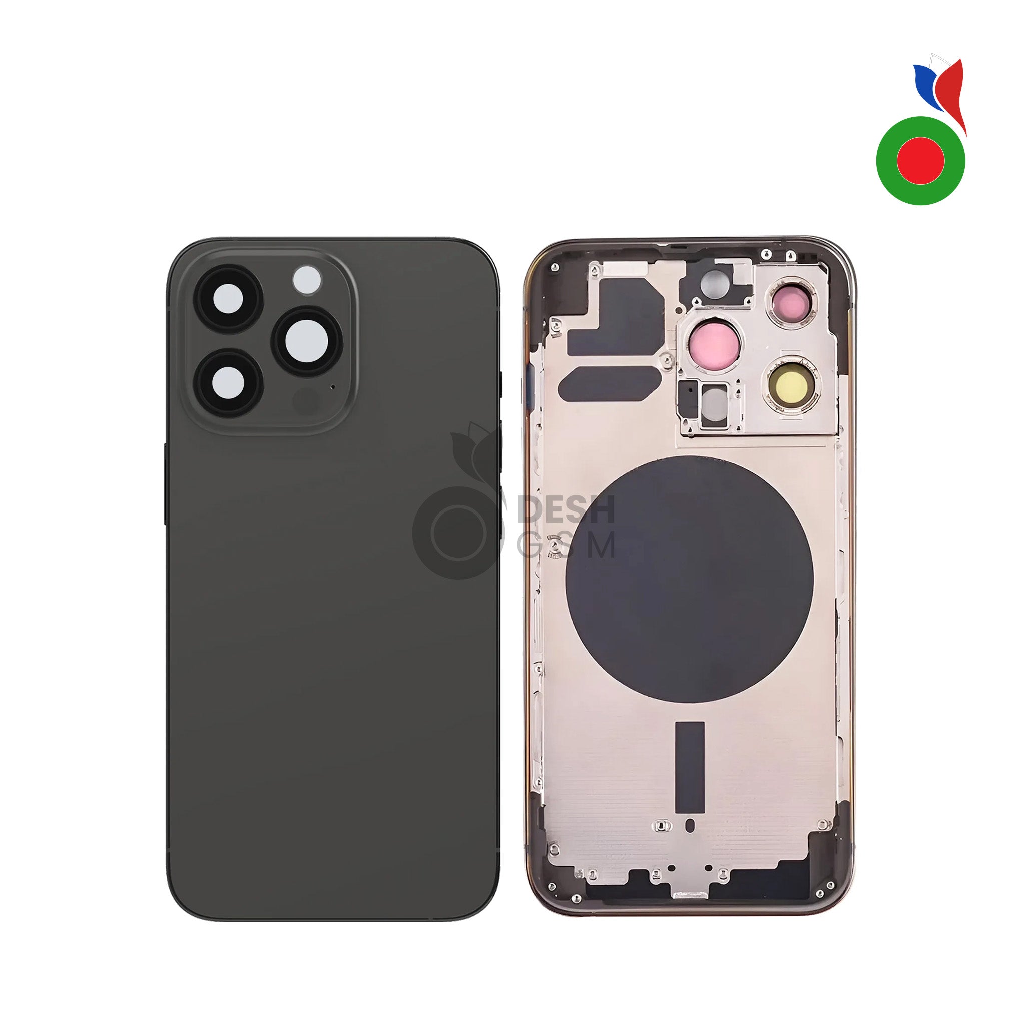 Chassis_iPhone_13_PM_-_BK Chassis iPhone 13 Pro (OEM) - GRAPHITE | Sans Logo - Image 1