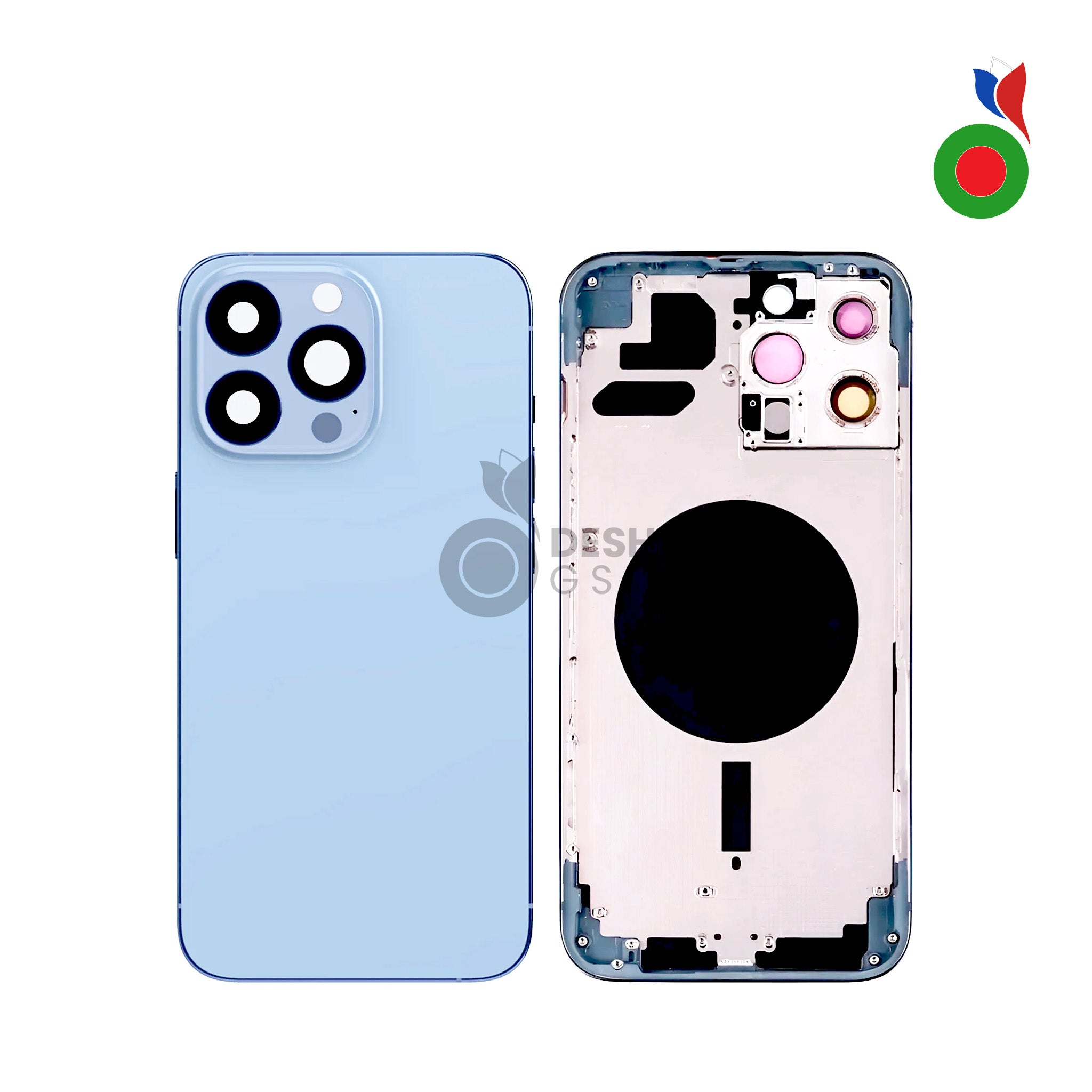 Chassis_iPhone_13_PM_-_BL Chassis iPhone 13 Pro (OEM) - BLEU SIERRA | Sans Logo - Image 1