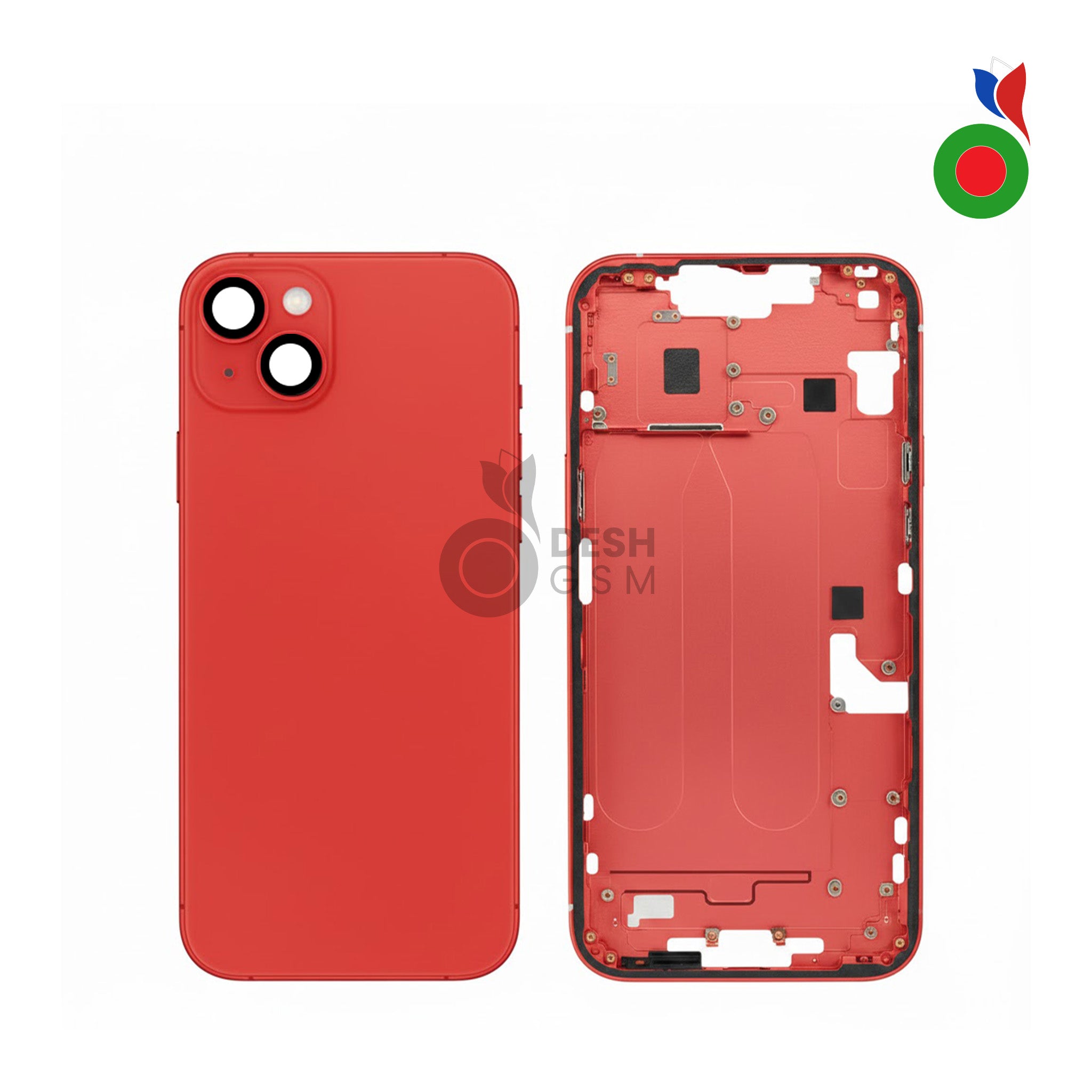 Chassis_iPhone_14_PL_-_RD Chassis iPhone 14 Plus (OEM) - ROUGE | Sans Logo - Image 1