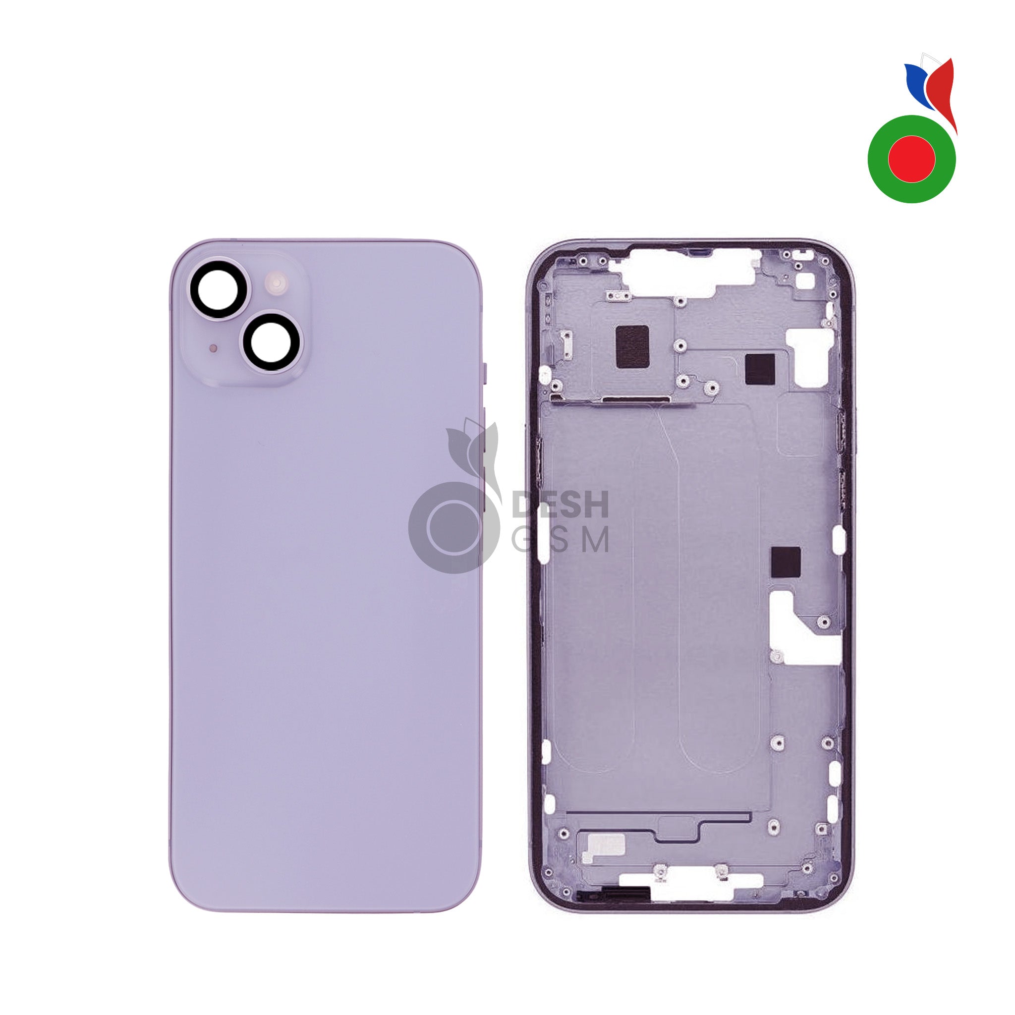 Chassis_iPhone_14_PL_-_VL Chassis iPhone 14 (OEM) - VIOLET | Sans Logo - Image 1