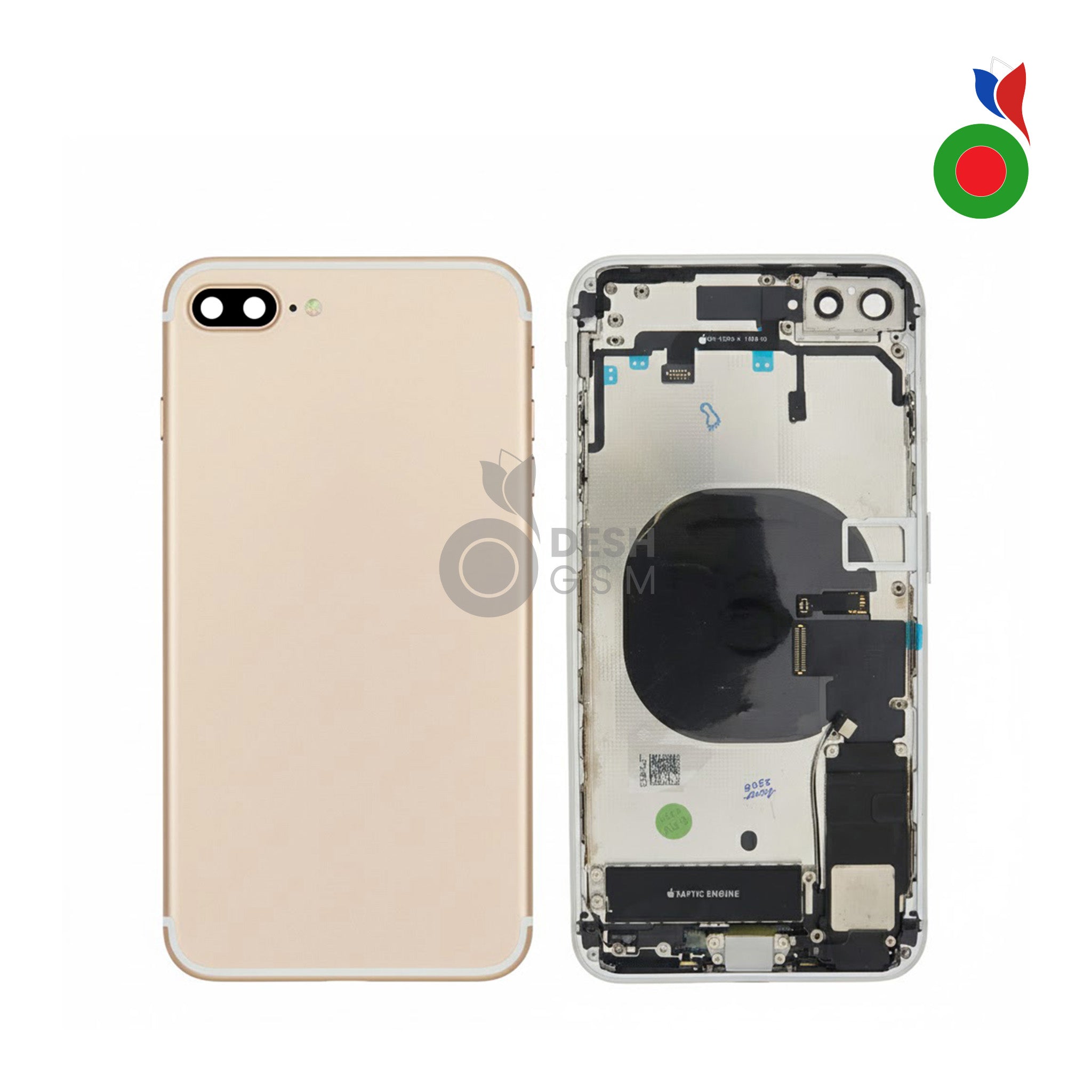 Chassis_iPhone_AP_8_PL_-_OR Chassis Complet avec Pièces iPhone 8 Plus (OEM) - OR | Sans Logo - Image 1