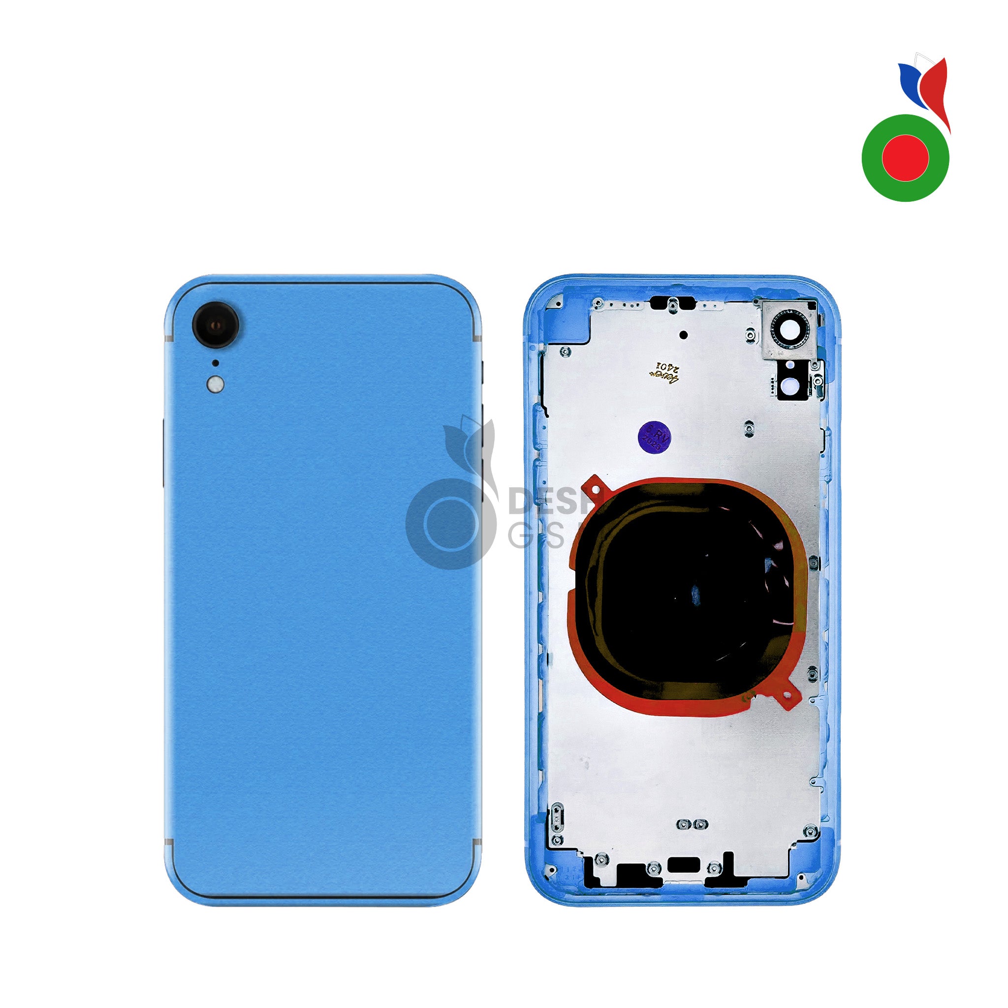 Chassis_iPhone_XR_-_BL Chassis iPhone XR (OEM) - BLEU | Sans Logo - Image 1