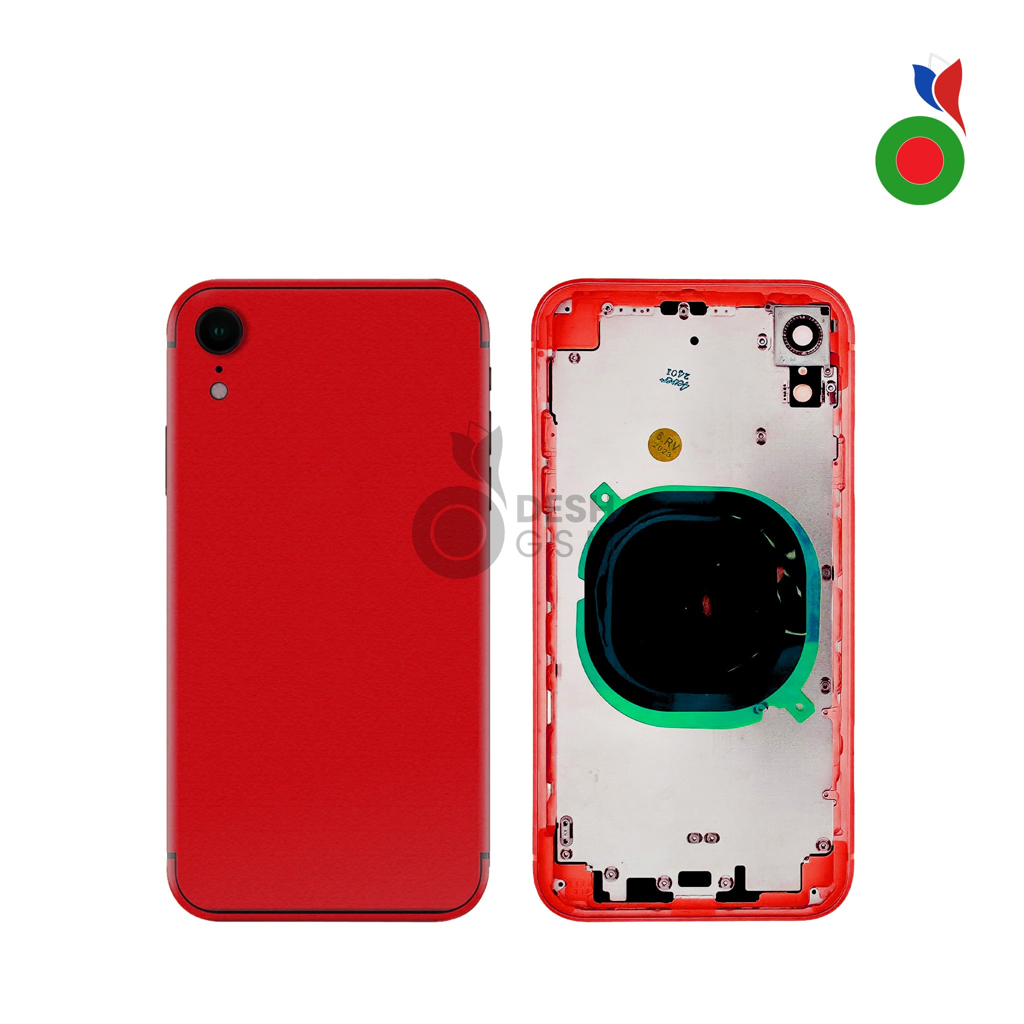 Chassis_iPhone_XR_-_RD Chassis iPhone XR (OEM) - ROUGE | Sans Logo - Image 1
