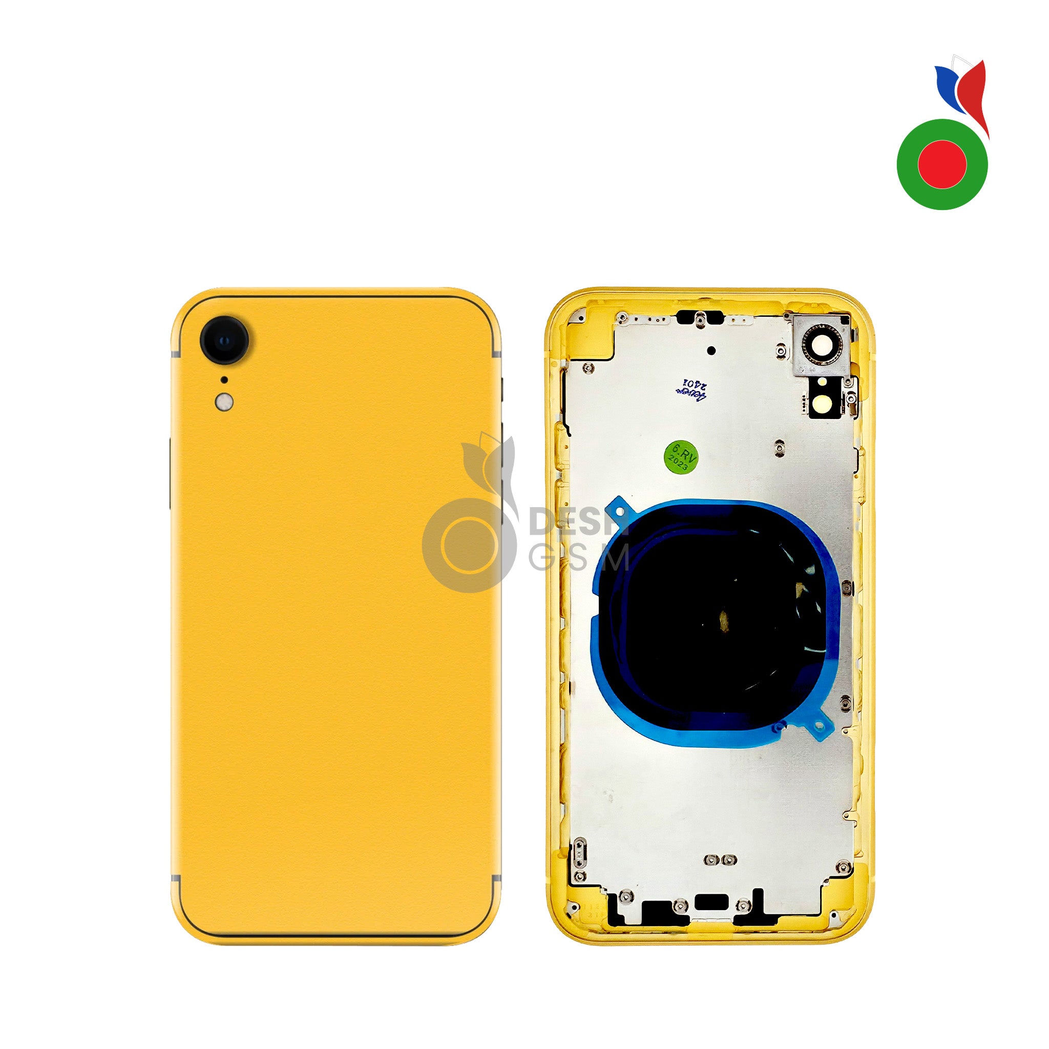 Chassis_iPhone_XR_-_YL Chassis iPhone XR (OEM) - JAUNE | Sans Logo - Image 1