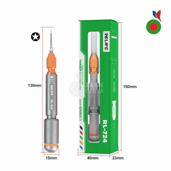 RELIFE RL-724 Tournevis Haute Précision 0.8 – Outil de Réparation