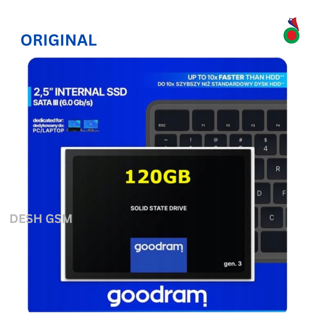 DESHGSM_22 SSD SATA3 GOODRAM MARK EXTRANAL 120GB 2,5" - Image 1