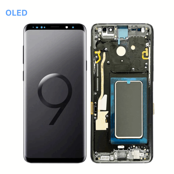 Ecran SAMSUNG S9 PLUS G965F AVEC CHASSIS | NOIR (OLED)