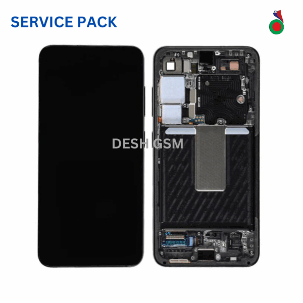 Ecran Complet LCD S24 5G (S921B) avec Chassis (NOIR) - SERVICE PACK | SAMSUNG