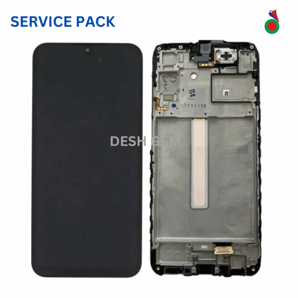 ECRAN SAMSUNG A56 5G A566B SERVICE PACK AVEC CHASSIS (BLANC) ASSEMBLED