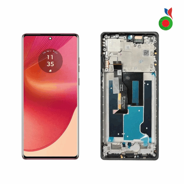 Ecran Complet Motorola Edge 50 Fusion | AVEC CHASSIS | BLEU - ORIGINAL