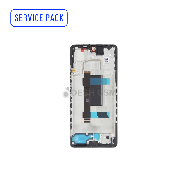 ECRAN Complet XIAOMI REDMI NOTE 12 PRO PLUS 5G | SERVICE PACK | AVEC CHASSIS (NOIR)
