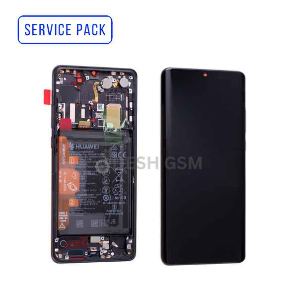 ECRAN LCD  HUAWEI P30 PRO SERVICE PACK AVEC CHASSIS+BATTERIE   (NOIR)