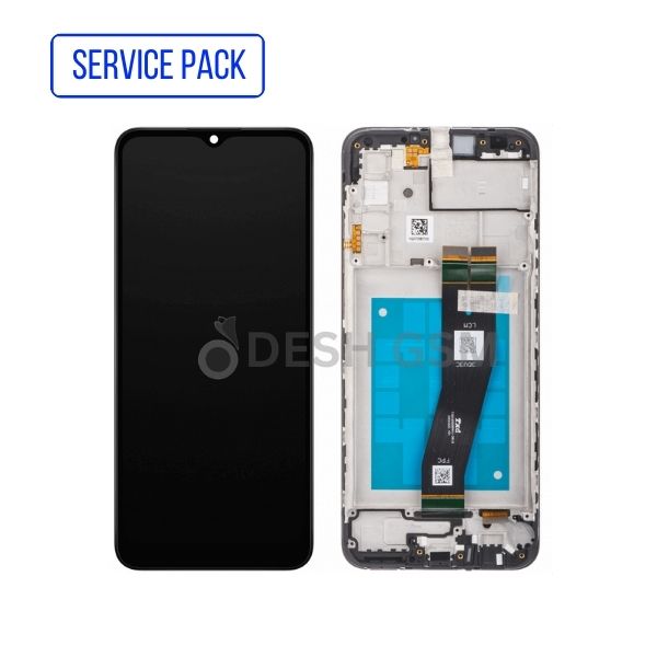 ECRAN LCD  SAMSUNG A02S 2020 A025F AVEC CHASSIS SERVICE PACK |  EUROPE VERSION - PETIT ECRAN