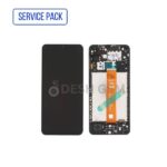 ECRAN LCD SAMSUNG A12 127 A12S 4G SERVICE PACK AVEC CHASSIS (NOIR)