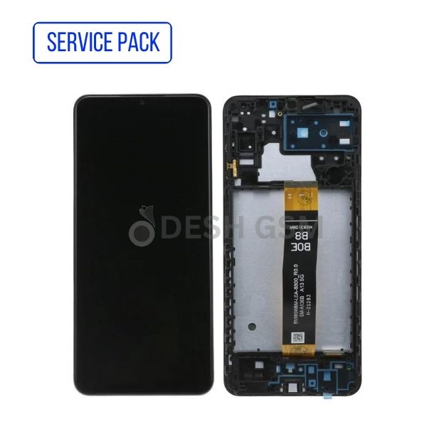 ECRAN LCD  SAMSUNG A136B A13 5G 2022 SERVICE PACK  AVEC CHASSIS