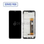 ECRAN LCD SAMSUNG A236B/U (A23 5G 2022) COLOR NOIR ECRAN SERVICE  PACK AVEC CHASSIS