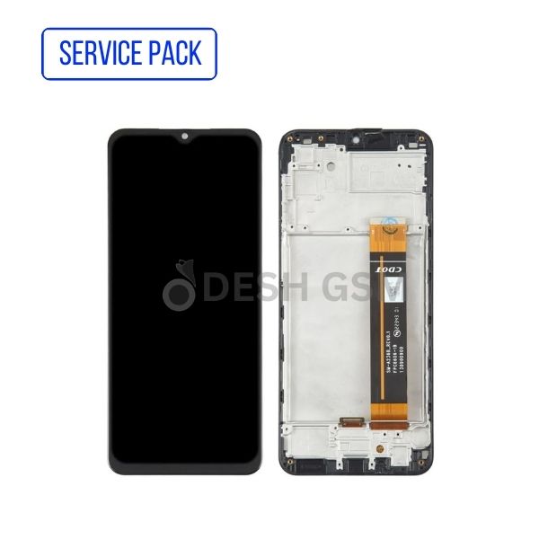 ECRAN LCD SAMSUNG A236B/U (A23 5G 2022) COLOR NOIR ECRAN SERVICE  PACK AVEC CHASSIS