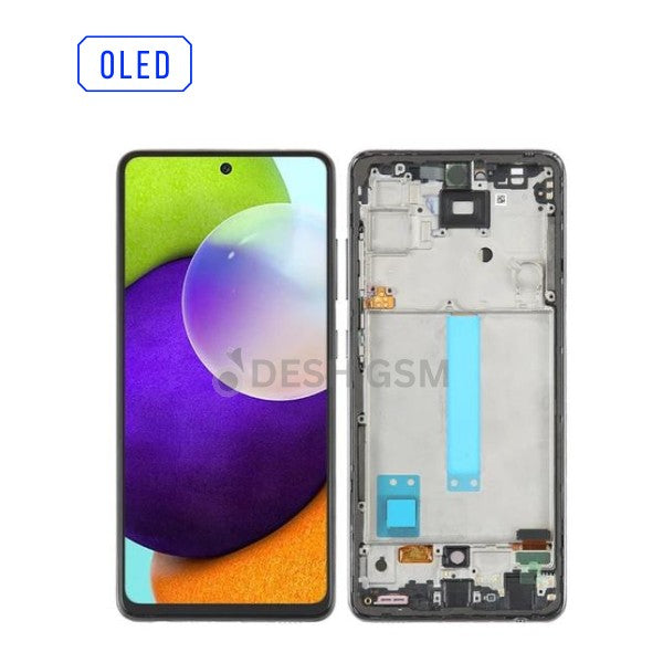 ECRAN COMPLET A52 A525F 4G | A52S 5G A528B | AVEC CHASSIS BIG (OLED) NOIR SAMSUNG