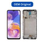 Ecran Complet LCD A23 4G (A235F) avec Chassis (NOIR) - OEM | SAMSUNG