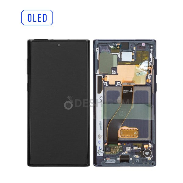 ECRAN LCD SAMSUNG NOTE 10 4G N970F AVEC CHASSIS NOIR (OLED)