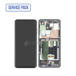ECRAN LCD SAMSUNG S20 ULTRA G988 SERVICE PACK AVEC CHASSIS (WHITE/BLANC)