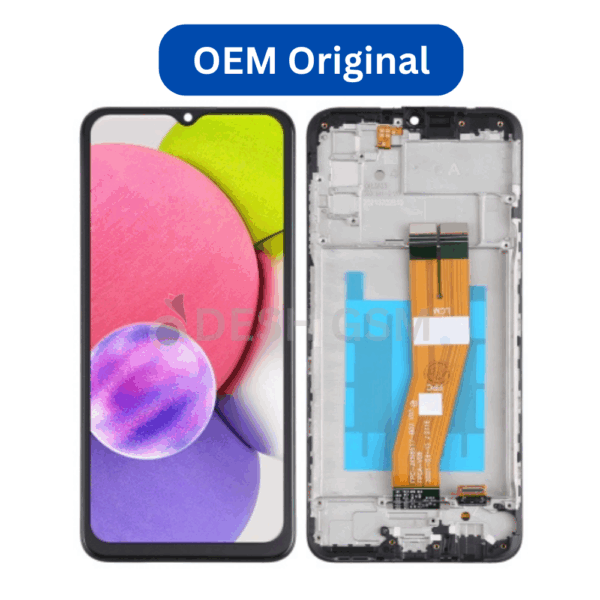 ECRAN LCD SAMSUNG A02S A025F 2020 AVEC CHASSIS | OEM ORIGINAL | PETIT ECRAN