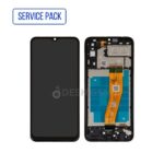 ECRAN LCD SAMSUNG SM-A042 (A04e 2022) ECRAN SERVICE PACK AVEC CHASSIS COLOR NOIR