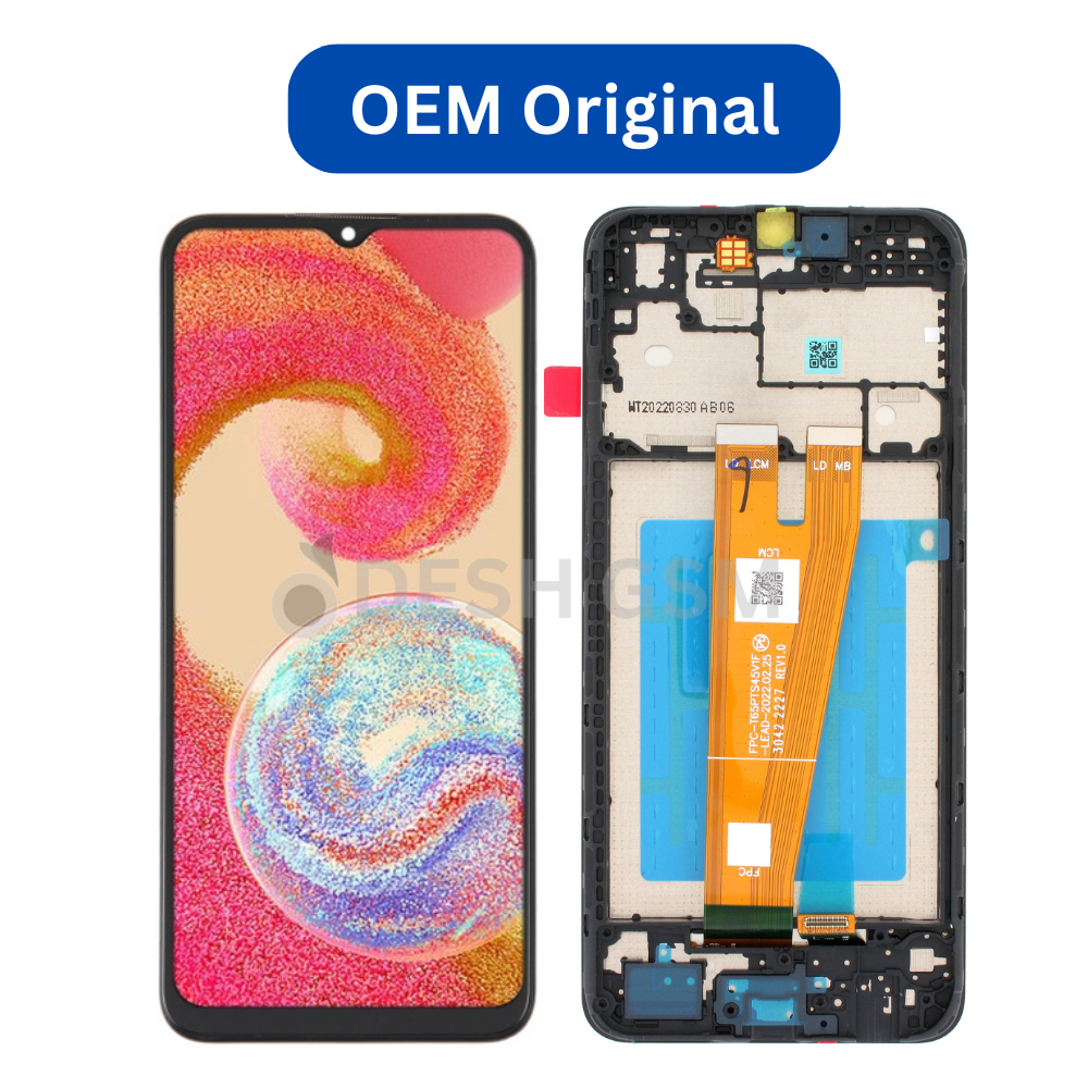 ECRANLCDSAMSUNGSM-A045_A04-2022_BLACKAVECCHASSISOEMORIGINAL ECRAN LCD SAMSUNG SM-A045 (A04-2022) BLACK AVEC CHASSIS OEM ORIGINAL - Image 1